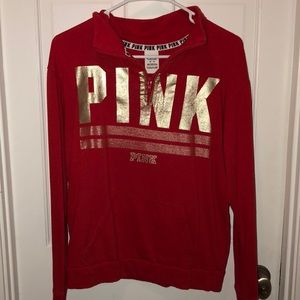 Victoria’s Secret Pink Half Zip Sweatshirt
